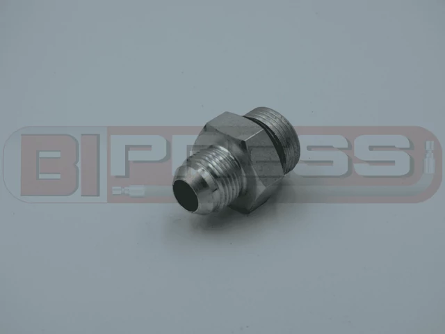 GEU-1-116-1-116 (UNF (JIC) 1.1/16"-1.1/16" UNF Külső-Külső tömbösített csavarzat O-gyűrűvel)