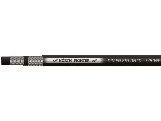 2SN-DN06NF (2 fémszövetbetétes hidraulika tömlő NF DN06-1/4" 400 bar)