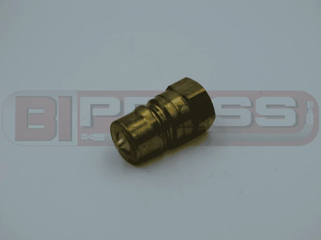 PBVM-1010-003 (PBVM réz dugaszolós gyorscsatlakozó apa DN10 BSP 3/8" belső menettel d=19,1 mm)