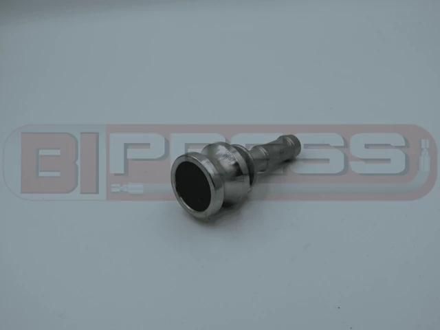 CAM-E-AISI316-20-12 (Camlock Type-E apa tömlőcsatlakozó tömlőcsonkkal 1/2" DN20, rozsdamentes 1.4404-AISI 316 DIN2828, EN14420-7)